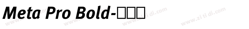 Meta Pro Bold字体转换